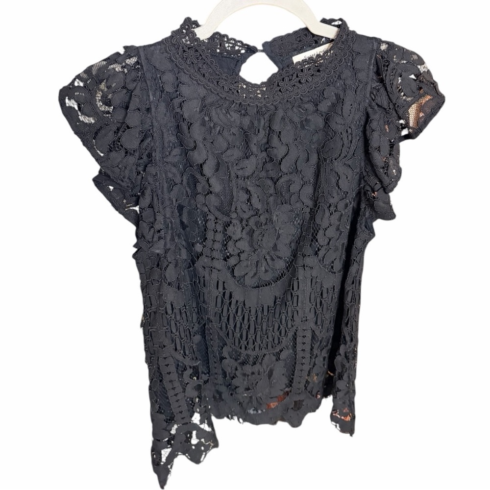 Sweet Love Black Lace Blouse